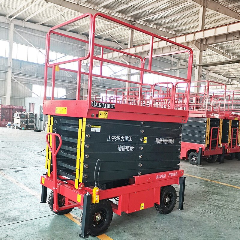 Towable Scissor Lift For Aerial Work high quality